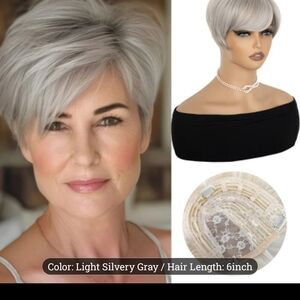 Chic Light Gray Women's Wig, Never Worn Still In A Net